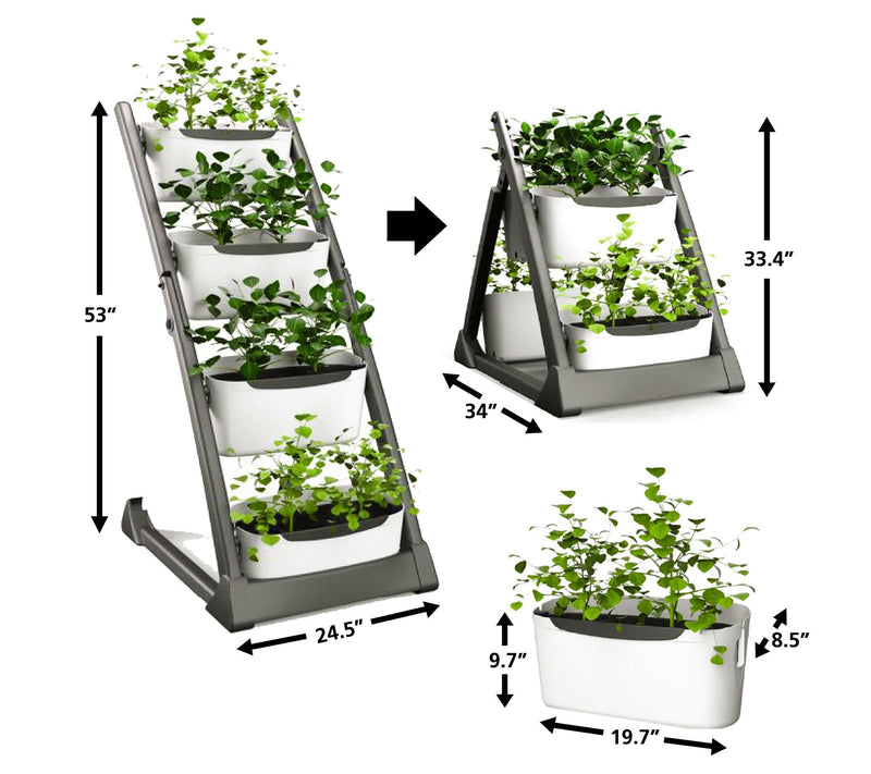 NuVue 2-in-1 Self-Watering Convertible Planters — View 6