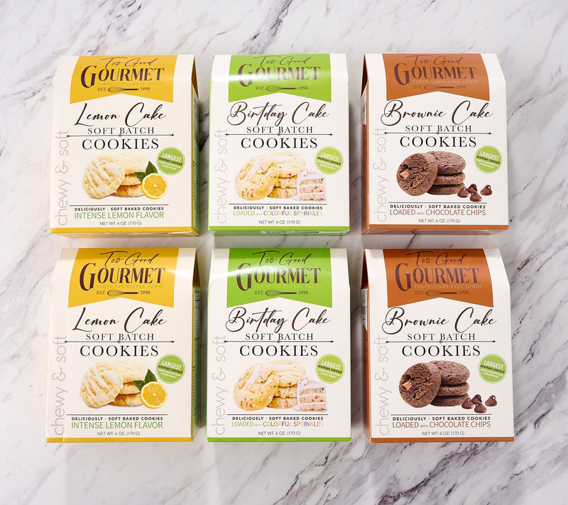 Too Good Gourmet 48 pc Cake Batter Cookies in 6 Giftable Bags — View 2
