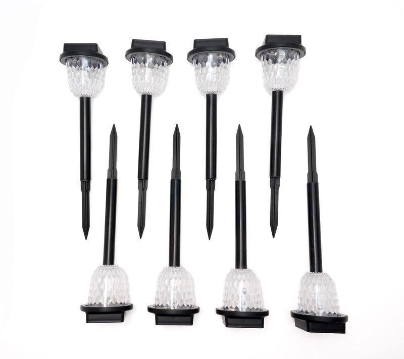Bliss 8-pc White or Dancing Color-Morphing Solar Light Set — Main view
