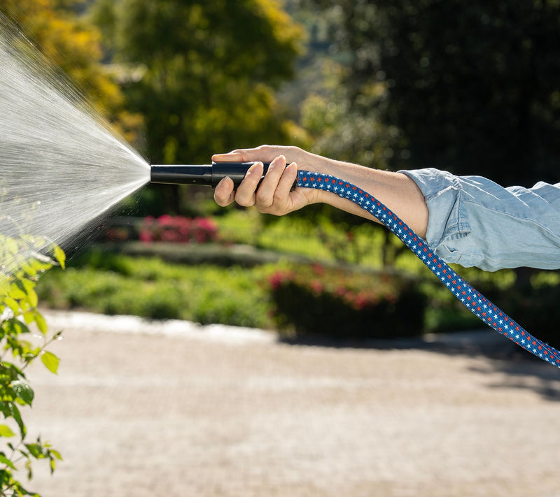 Bernini 40' Patriotic Hydrohose Fabric Hose with Nozzle — View 3