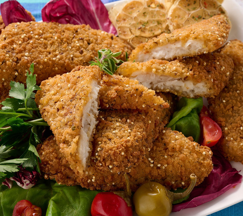 Egg Harbor (10) 3-oz Original or Garlic Herb Breaded Cape Hake Filet — Main view