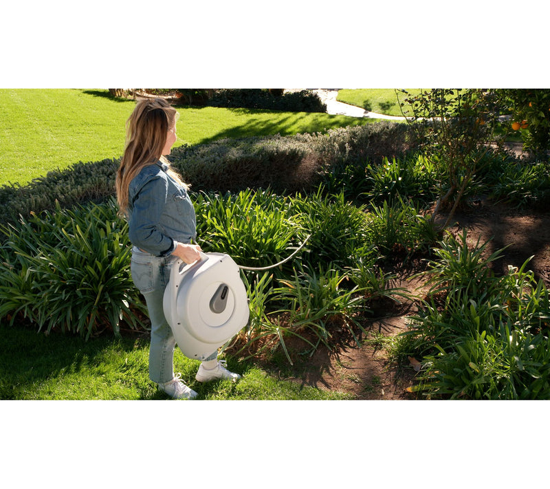Bernini Battery-Powered Automatic Garden Hose Rewinder & Hose — View 2