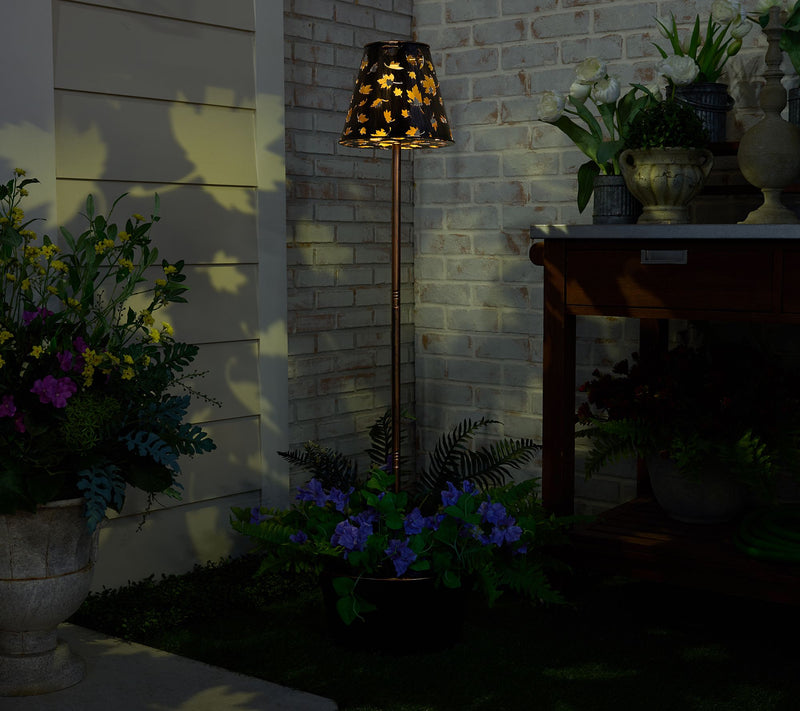Girl Next Door By Carolyn Gracie Fall Harvest Lamp with Planter — View 4