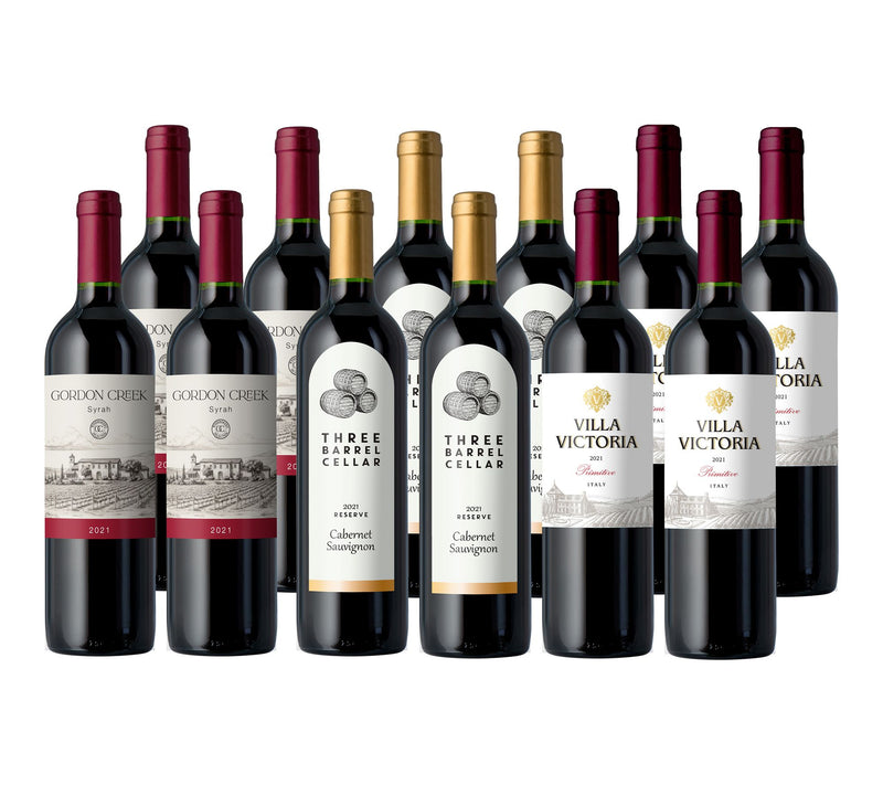 Vino Voyage Bold Reds 12 Bottle Set — Main view
