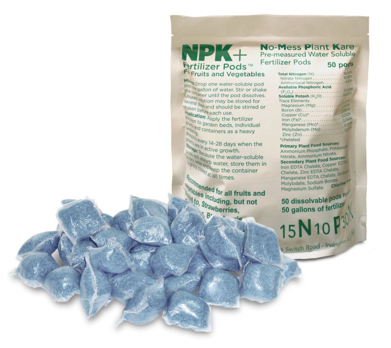 NPK+ 50-Piece Fertilizer Pods For Fruits and Vegetables — Main view