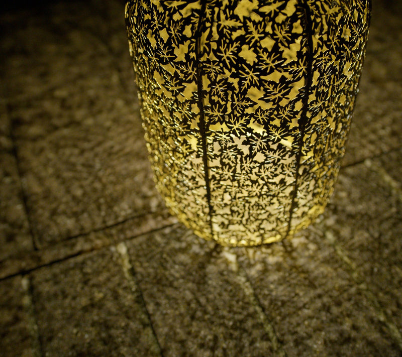 Girl Next Door By Carolyn Gracie 12" Illum Falling Leaves Lantern — View 7