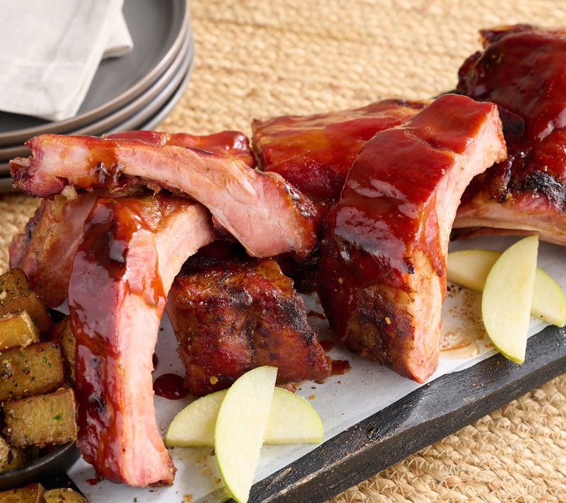 Corky's BBQ 3-lbs of Apple or Honey BBQ Baby Back Ribs — Main view