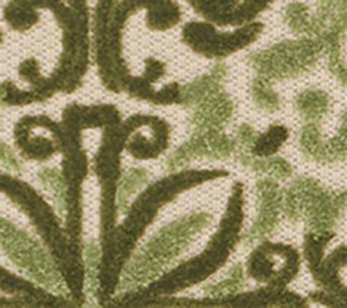 Nourison Home Modern Demask Print Indoor/ Outdoor 2'2" x 7'6" Rug — View 6