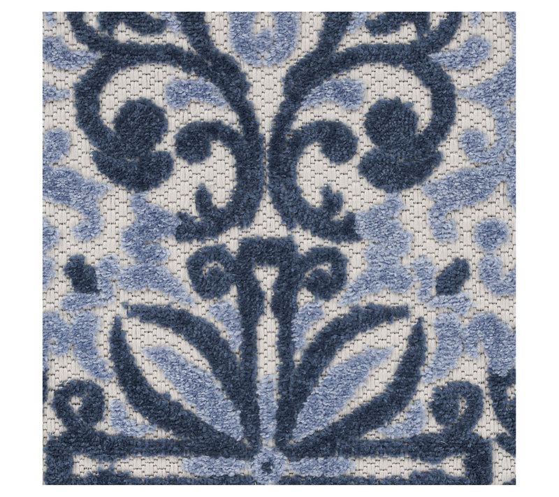 Nourison Home Modern Demask Print Indoor/ Outdoor 2'2" x 7'6" Rug — View 14