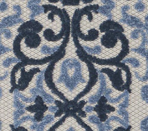 Nourison Home Modern Demask Print Indoor/ Outdoor 5'3" x 7' Rug — View 4