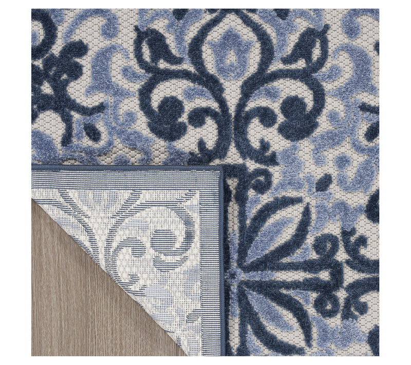 Nourison Home Modern Demask Print Indoor/ Outdoor 5'3" x 7' Rug — View 13