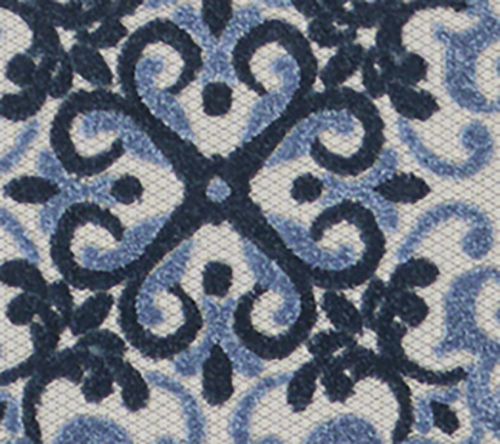Nourison Home Modern Demask Print Indoor/ Outdoor 7'10"x 9'10" Rug — View 6