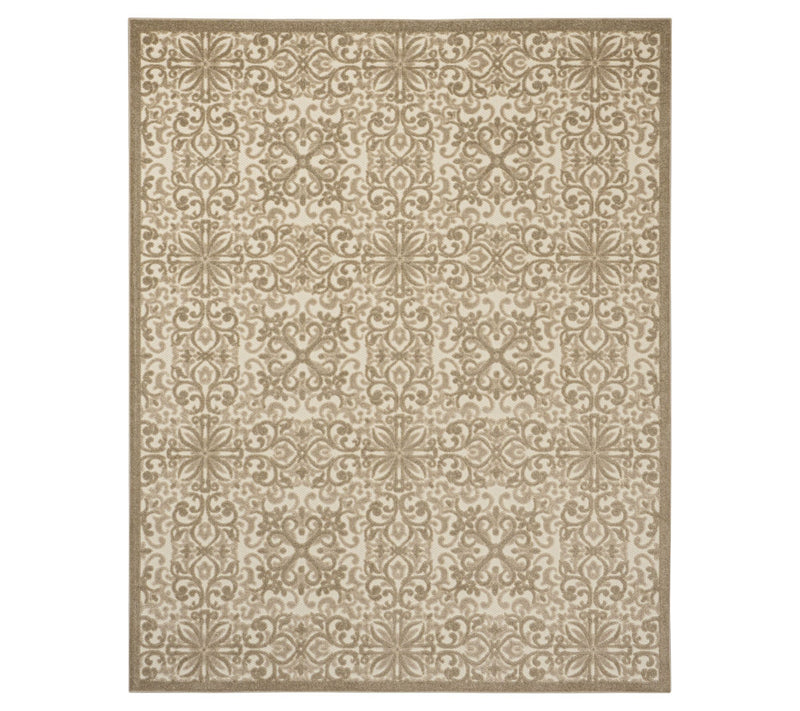 Nourison Home Modern Demask Print Indoor/ Outdoor 7'10"x 9'10" Rug — Main view