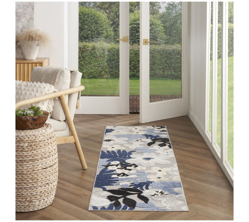 Nourison Home Tropical Floral Indoor/Outdoor 2.2" x 7.6" Rug — View 3