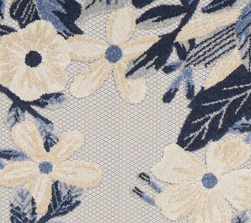 Nourison Home Modern Floral Border Indoor/ Outdoor 2.2 x 7.6 Rug — View 2