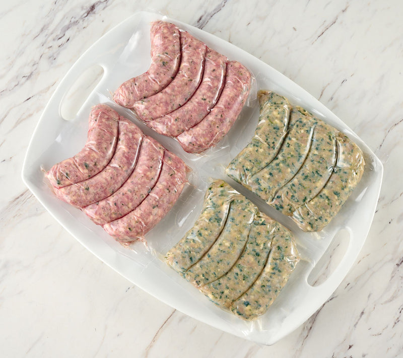 Rastelli's 4-lbs of Basil Mozzarella Pork or Spinach Feta Chicken Sausage — View 2