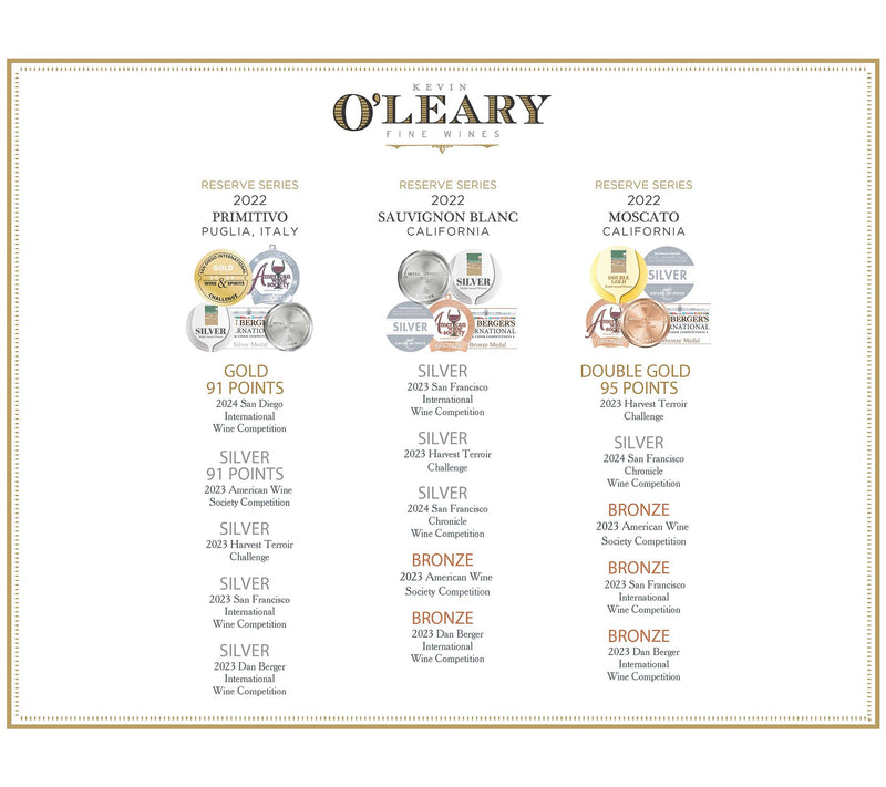 Kevin O'Leary (3) 750 ml Perfect Pairing Bottles of Wine — View 8