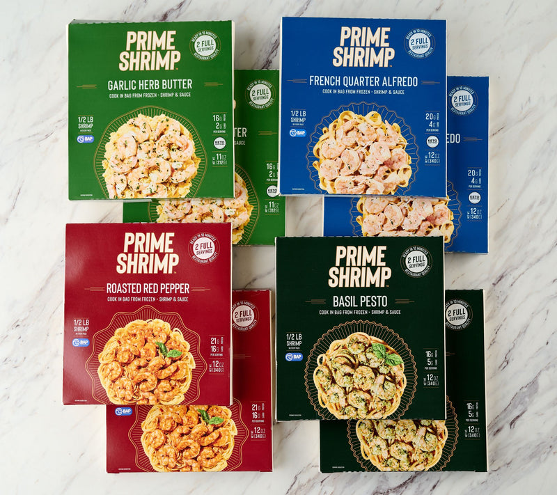 Prime Shrimp (8) Boil-in-Bag Seasoned & Saucy Shrimp Meals — View 2