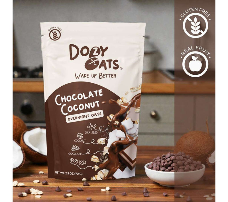 Chocolate Indulgence Overnight Oats 16-Pack with Jar — View 4