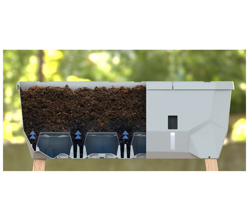 "As Is" Gusta Garden Self- Watering Raised Garden Bed with Cover — View 6