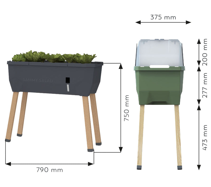 "As Is" Gusta Garden Self- Watering Raised Garden Bed with Cover — View 5
