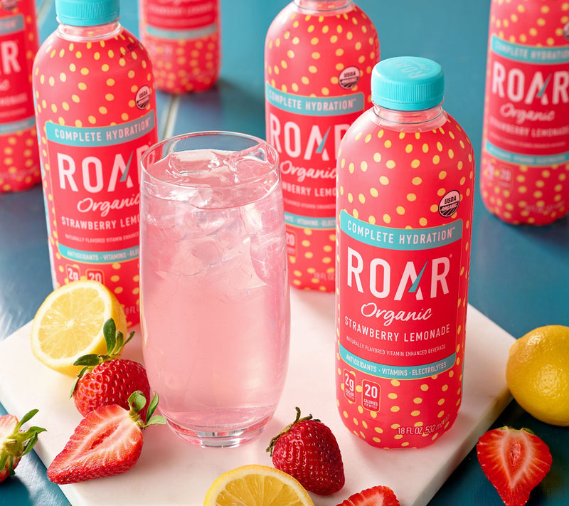 Roar Organic (24) 18-oz Bottles Vitamin & Electrolyte Beverages — Main view