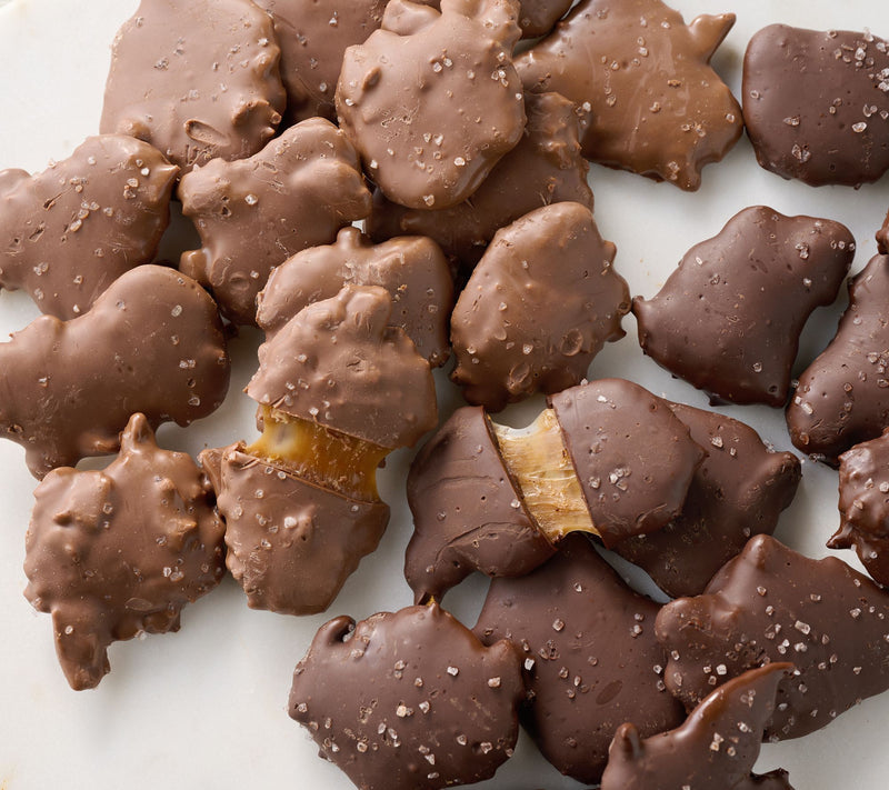 E&A Candies (2) 8oz Bags Sea Salt Caramel Crunch Clusters — Main view