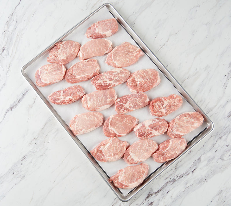 Rastelli's (20) 6-oz Premium Pork Ribeye Steaks — View 2