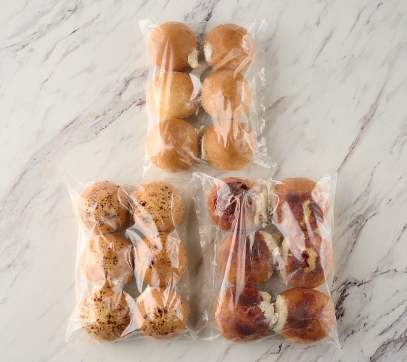 Just Bagels (18) 3 oz Stuffed NYC Bagels Bites in Flavors — View 2