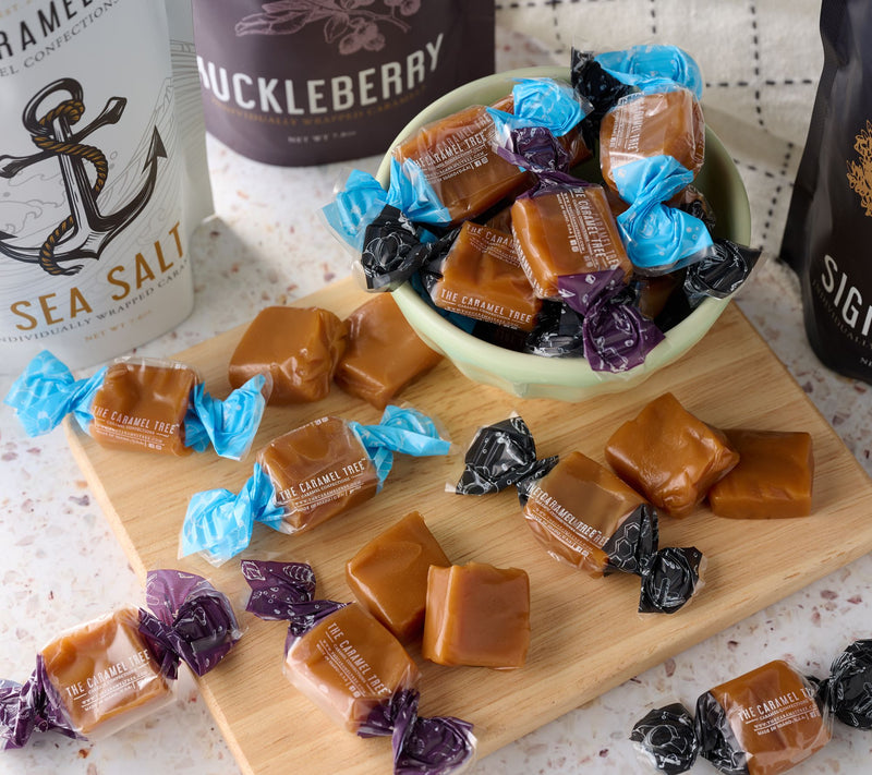 The Caramel Tree (48) Wrapped Buttery Caramels in (3) Bags — Main view