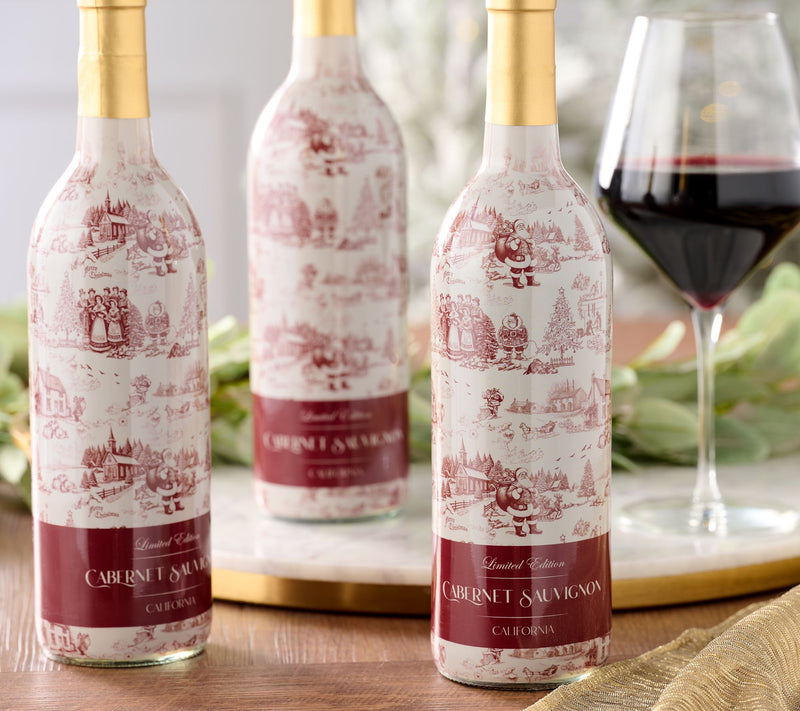 Vino Voyage Holiday Wrapped Bottles 3 Wine Set 750ml — View 2