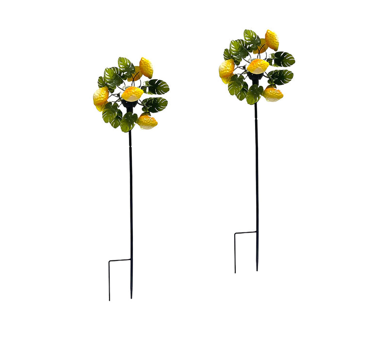 "As Is" Temp-tations Outdoors Set/2 Mini 9" Solar Wind Spinners — View 5