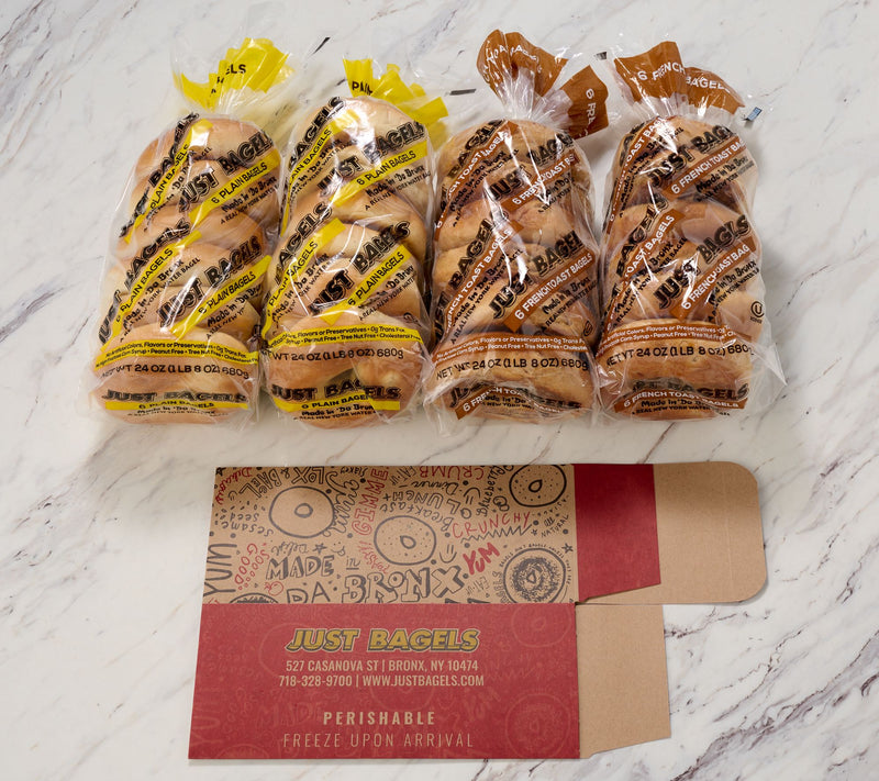 Just Bagels (24) 4oz NYC Bagels In Choice of Flavors — View 10