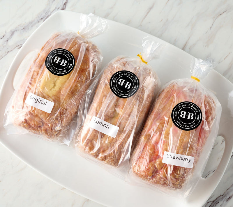 Bread & Bread (3)1.5lb Fresh Baked Crumb Cake Bread Loaves — View 2