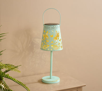"As Is" Barbara King Illuminate Metal Outdoor Table Light With Handle