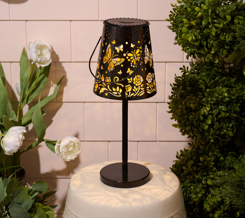 "As Is" Barbara King Illuminate Metal Outdoor Table Light With Handle — View 6