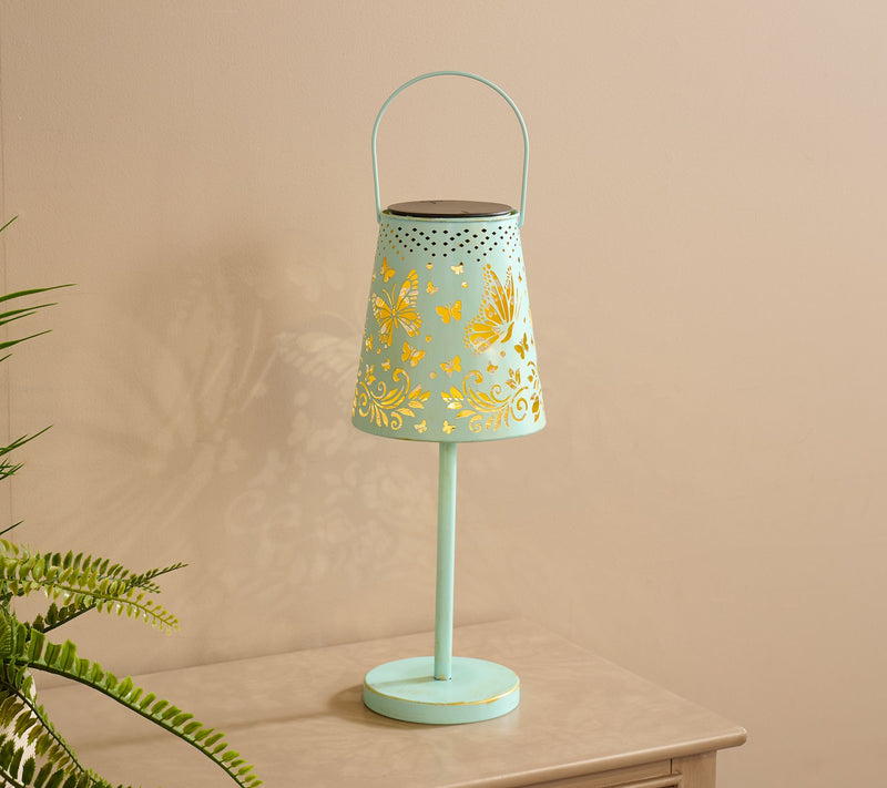 "As Is" Barbara King Illuminate Metal Outdoor Table Light With Handle — View 8