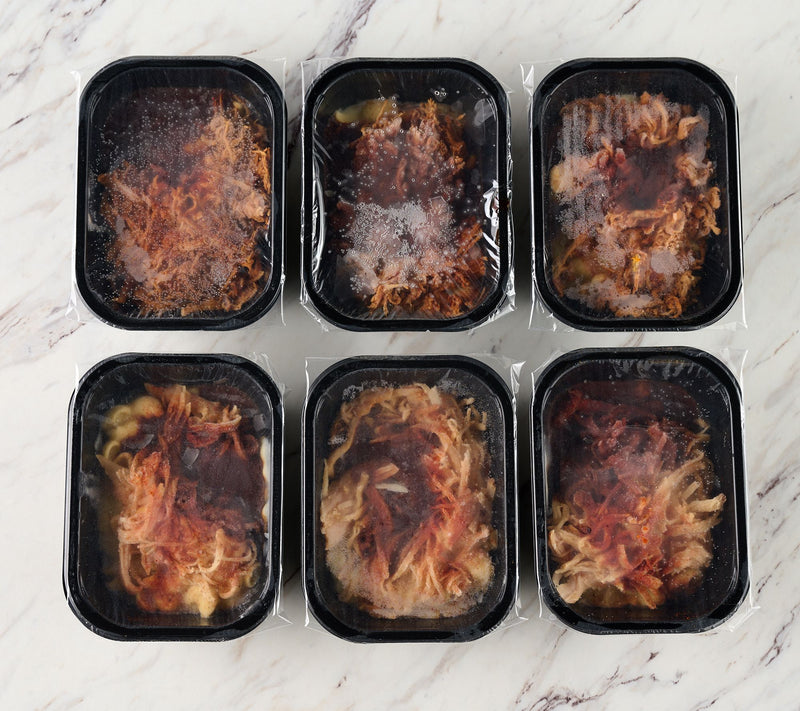 Corky's BBQ (6) 11-oz Pulled Pork or Chicken Mac & Cheese Bowls — View 2