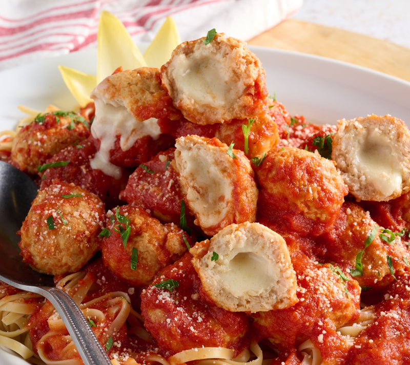 Mama Mancini's (4)1-lbs of Chicken Parm Meatballs in Sauce — Main view