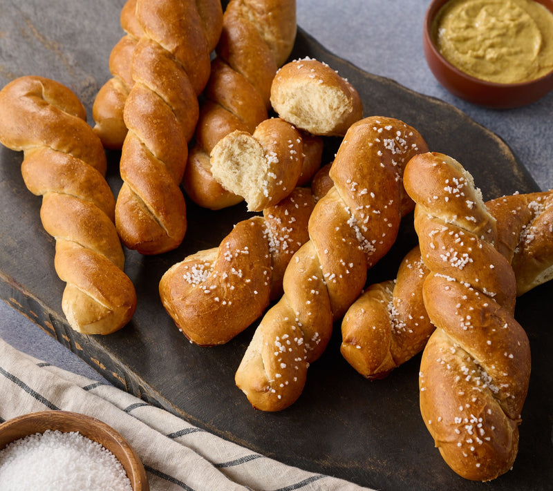 The Pretzel Co. (10) 4.5oz Hand Twisted Soft Baked Pretzel Braids — Main view
