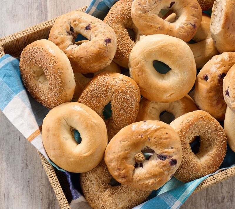 Just Bagels (18) 4oz NYC Bagels in Lemon Blueberry Sesame or Plain — Main view