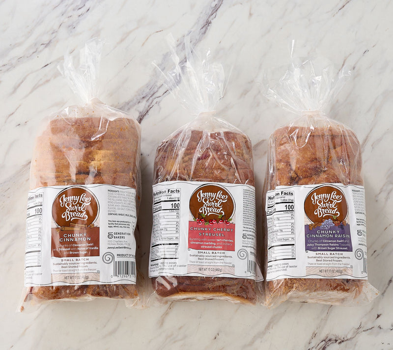 Jenny Lee (3) 17 oz Cherry Chunky Streusel Sliced Cinnamon Loaf — View 2