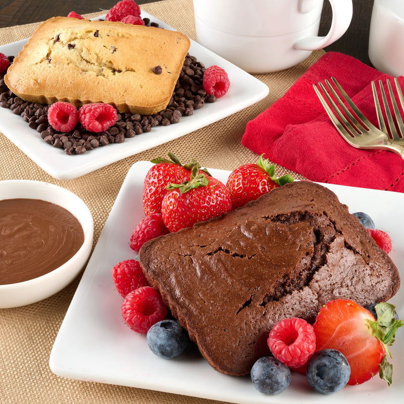 Total Cluster Fudge (10) 3oz Chocolate Chip or Brownie Air Fryer Cakes — View 4