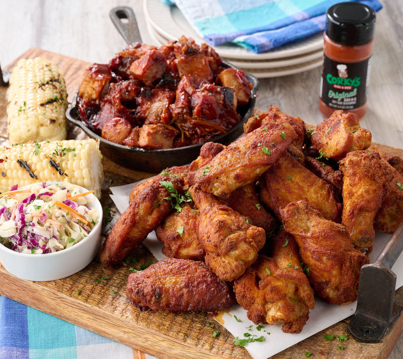 Corky's BBQ 6lb Sweet & Smokey Wings & Burnt Ends Appetizer Combo — Main view