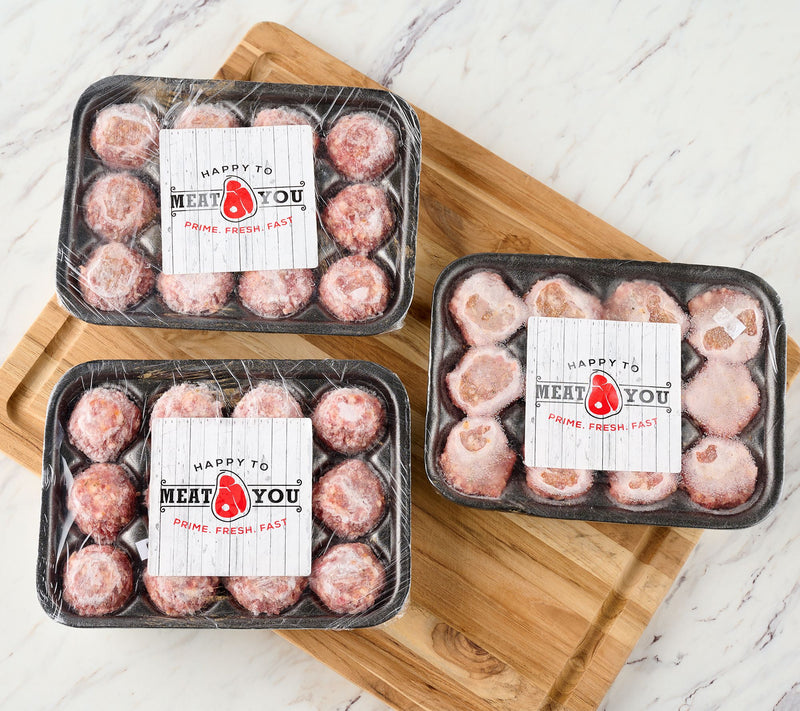 Happy to Meat You 3-lbs of Chicago Style Italian Pork Meatballs — View 2