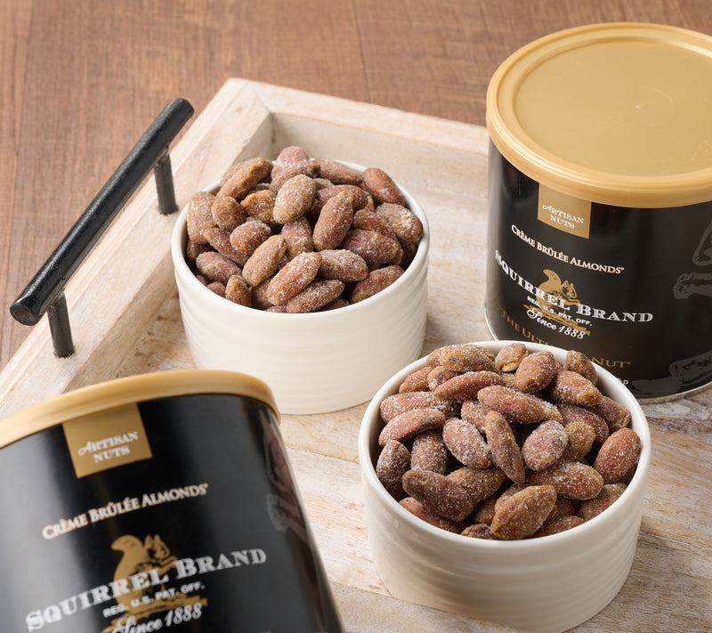 Squirrel Brand (2) 12oz Cans Creme Brulee Almonds & Cashews — Main view