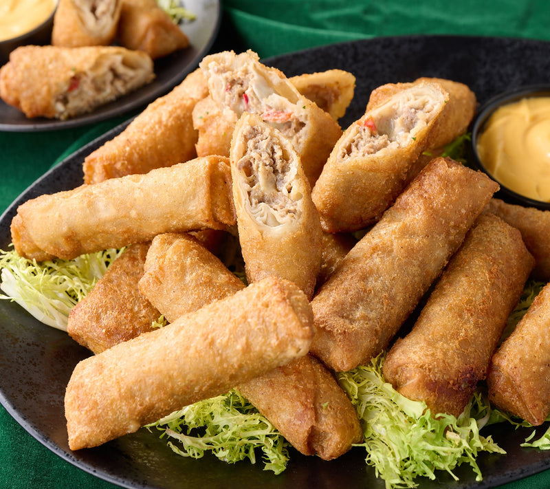 Falkor Fusion (24) 3oz Cheesesteak Egg Rolls & 6 Cheese Cups — Main view