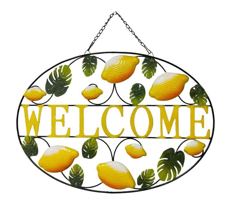 Temp-tations 24" Wide and 17" Tall Metal Welcome Sign — View 7