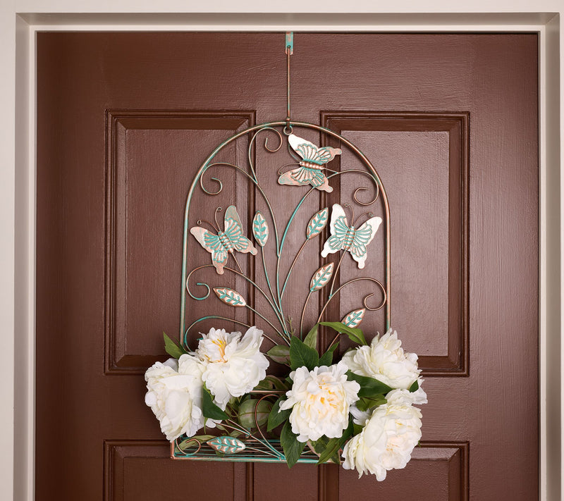 Garden Reflections Single Metal Wall Planter — Main view