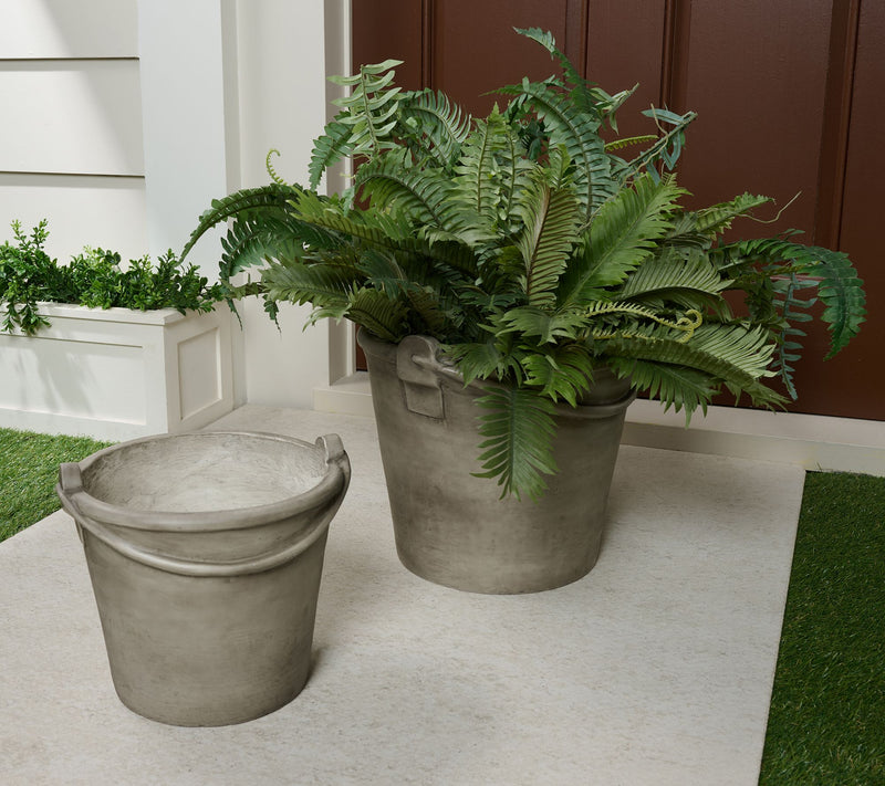 Garden Reflections Set of 2 Bucket Pail Planters — Main view